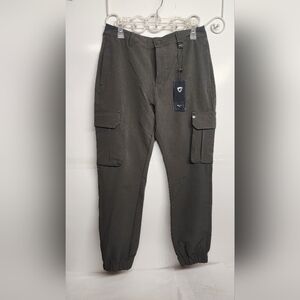 Fried Denim Dark Gray/green Sz 32/39 Cargo Jogger Pants